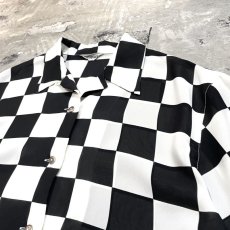 画像4: ALL OVER CHECKERBOARD PATTERN S/S SHIRT / Mens M (4)