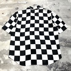 画像2: ALL OVER CHECKERBOARD PATTERN S/S SHIRT / Mens M (2)