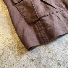 画像3: BROWN COLOR FRONT POCKET DESIGN S/S JACKET / Ladies M(44) (3)