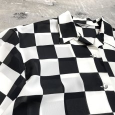 画像3: ALL OVER CHECKERBOARD PATTERN S/S SHIRT / Mens M (3)