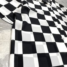 画像5: ALL OVER CHECKERBOARD PATTERN S/S SHIRT / Mens M (5)