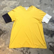 画像1: 【COMME des GARCONS】BI COLOR SLEEVE S/S TEE / Mens L (1)