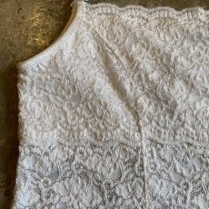 画像7: WHITE COLOR LACE DESIGN CAMISOLE / Ladies M (7)