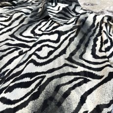 画像4: GRADATION ZEBRA PATTERN SHEER S/S SHIRT / Mens M (4)