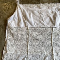 画像9: WHITE COLOR LACE DESIGN CAMISOLE / Ladies M (9)