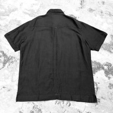 画像2: CUBA STYLE PATTERN BLACK COLOR S/S SHIRT / Mens XL (2)