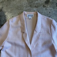 画像9: PALE TONE 2 POCKET DESIGN S/S TAYLOR JACKET / Ladies M(10) / MADE IN USA (9)