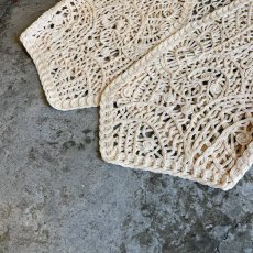 画像4: IVORY COLOR CROCHET DESIGN VEST / Ladies M (4)