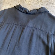 画像10: OLD DESIGN OPEN COLLAR S/S SHIRT / Ladies L / MADE IN USA (10)