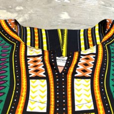 画像10: AFRICAN PATTERN PULLOVER S/S SHIRT / Mens XL (10)