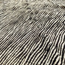 画像5: ZEBRA PATTERN STAND COLLAR SHEER S/S SHIRT / Mens M (5)