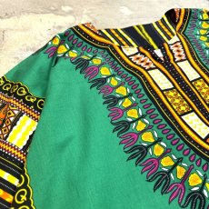 画像3: AFRICAN PATTERN PULLOVER S/S SHIRT / Mens XL (3)