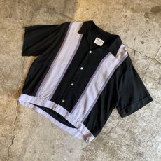 画像4: OLD DESIGN OPEN COLLAR S/S SHIRT / Ladies L / MADE IN USA (4)