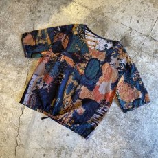 画像4: COLOR ARTISTIC PATTERN S/S DESIGN TOPS / Ladies L (4)