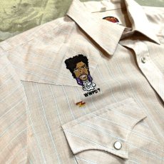 画像3: 70's~80's PRINCE EMBROIDERY STRIPE S/S SHIRT / Mens L (3)