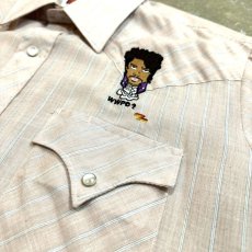 画像4: 70's~80's PRINCE EMBROIDERY STRIPE S/S SHIRT / Mens L (4)