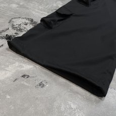 画像7: 【WONDERGROUND】DESIGN BACK POCKET DOUBLE CARGO PANTS / BLACK / OS (7)