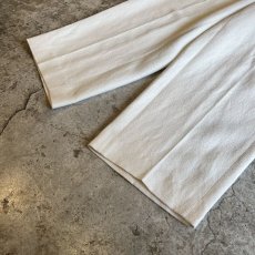 画像4: IVORY COLOR 1TUCK DESIGN WIDE PANTS / W25 (4)