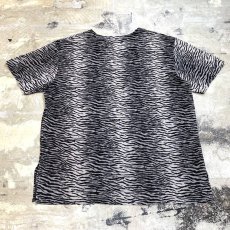 画像2: ALL OVER GRADATION ZEBRA PATTERN S/S TEE / Mens L (2)