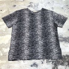 画像1: ALL OVER GRADATION ZEBRA PATTERN S/S TEE / Mens L (1)