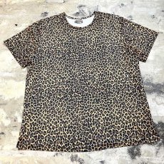 画像1: ALL OVER LEOPARD PATTERN S/S TEE / Mens L / MADE IN USA (1)