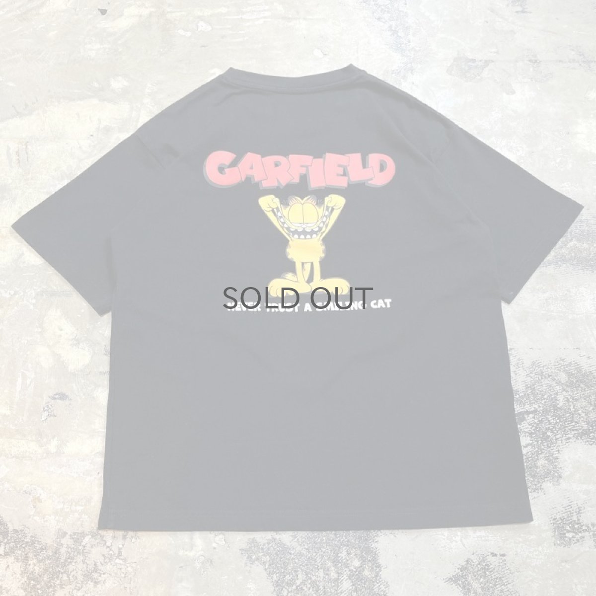 画像1: "GARFIELD" BACK PRINTED S/S TEE / Mens M (1)