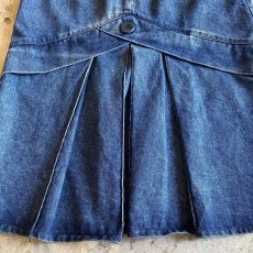 画像4: BACK SLIT DESIGN BLUE DENIM SKIRT / W30 (4)