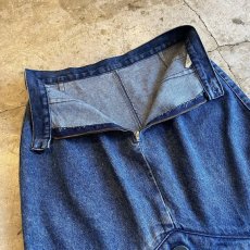 画像7: BACK SLIT DESIGN BLUE DENIM SKIRT / W30 (7)