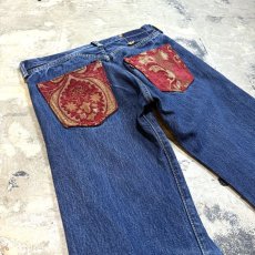 画像9: 【Wiz&Witch】"UNITED" SIDE ORIENTAL WIDE DENIM PANTS / W31 (9)