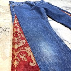 画像5: 【Wiz&Witch】"UNITED" SIDE ORIENTAL WIDE DENIM PANTS / W31 (5)