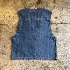 画像2: FIVE POCKET DESIGN DENIM VEST / Ladies M (2)