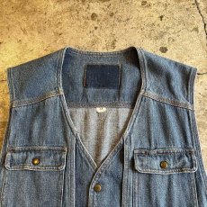 画像6: FIVE POCKET DESIGN DENIM VEST / Ladies M (6)