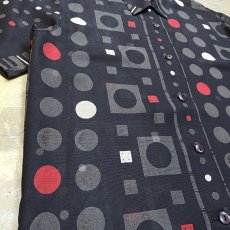 画像5: ALL OVER GRAPHIC PATTERN S/S SHEER SHIRT / Mens M (5)