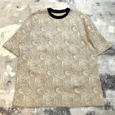 画像1: ALL OVER PAISLEY PATTERN COLOR SWITCHED S/S TEE / Mens XL (1)