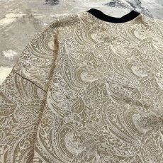 画像9: ALL OVER PAISLEY PATTERN COLOR SWITCHED S/S TEE / Mens XL (9)