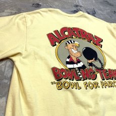 画像9: 80's~ "ALCATRAZ BOWLING TEAM" BACK PRINTED S/S TEE / Mens L / MADE IN USA (9)