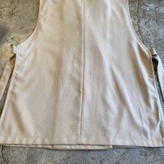 画像10: SIDE SLIT BELT DESIGN DOUBLE VEST / Ladies L (10)