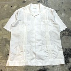 画像1: MULTI POCKET FRONT OPEN COLLAR S/S CUBA SHIRT / Mens L (1)