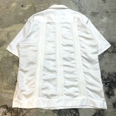 画像2: MULTI POCKET FRONT OPEN COLLAR S/S CUBA SHIRT / Mens L (2)