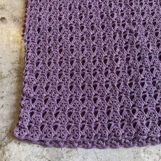 画像5: PURPLE COLOR DESIGN CROCHET VEST / Ladies M (5)