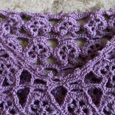 画像8: PURPLE COLOR DESIGN CROCHET VEST / Ladies M (8)