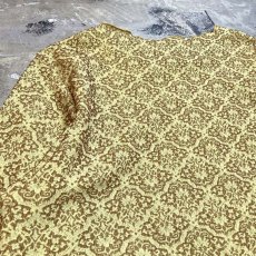 画像9: YELLOW COLOR ALL OVER FINE PATTERN S/S TEE / Mens M (9)