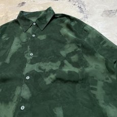 画像4: TIE DYE PATTERN GREEN COLOR S/S SHIRT / Mens L (4)