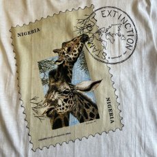 画像9: DEAD STOCK GIRAFFE STAMP DESIGN PRINTED S/S TEE / Ladies S / MADE IN USA (9)