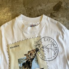 画像7: DEAD STOCK GIRAFFE STAMP DESIGN PRINTED S/S TEE / Ladies S / MADE IN USA (7)