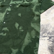 画像6: TIE DYE PATTERN GREEN COLOR S/S SHIRT / Mens L (6)