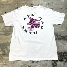 画像1: CHESHIRE CAT FRONT PRINTED S/S TEE / Mens L (1)