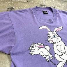 画像3: 80's~ RABBITS FRONT PRINTED S/S TEE / Mens L / MADE IN USA (3)