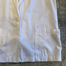 画像6: WHITE COLOR DESIGN POCKET OVER VEST / Ladies L (6)