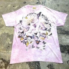 画像1: TIE DYE PATTERN FAIRY PRINTED S/S TEE / Mens XL / MADE IN USA (1)